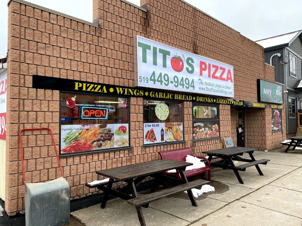 Titos Pizza | 127 King St, Burford, ON N0E 1A0, Canada | Phone: (519) 449-9494