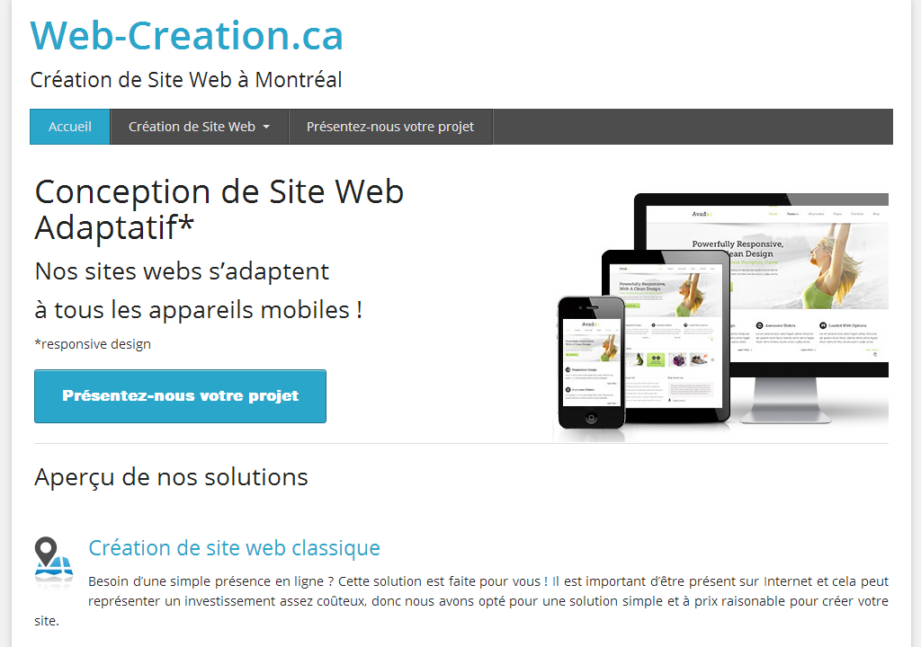 Web-Creation.ca | 67 Av. Coolbreeze, Pointe-Claire, QC H9R 3S6, Canada | Phone: (514) 209-9869