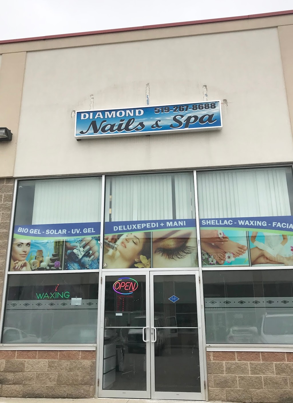 Diamond Nails and Spa | 580 Hespeler Rd C3, Cambridge, ON N1R 6J8, Canada | Phone: (519) 267-8688