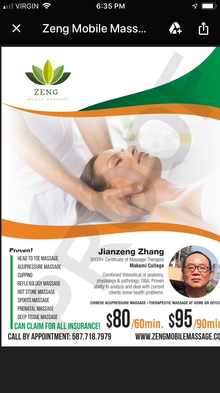 Zengmobilemassage | 608 Windbrook Heights SW, Airdrie, AB T4B 3V9, Canada | Phone: (587) 718-7979