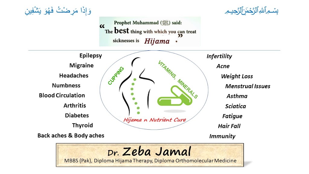 Hijama n Nutrient Cure | Goldenrod Crescent, Mississauga, ON L5V 3C3, Canada | Phone: (647) 557-3532