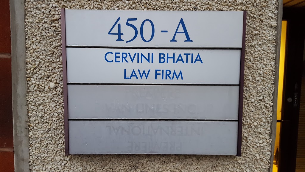 Cervini Bhatia | 450 Britannia Rd E a, Mississauga, ON L4Z 1X9, Canada | Phone: (905) 890-7200