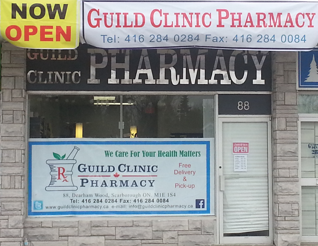Guild Clinic Pharmacy | 88 Dearham Wood, Scarborough, ON M1E 1S4, Canada | Phone: (416) 284-0284