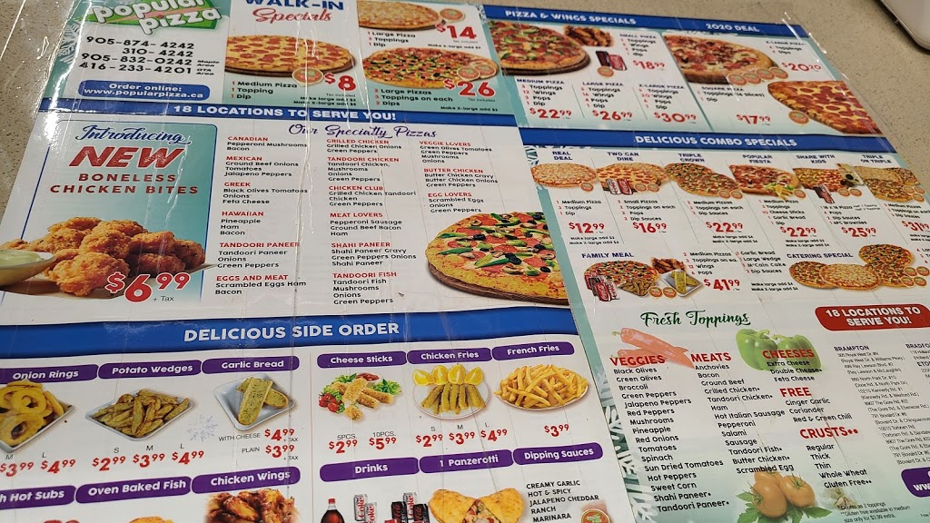 Popular Pizza | 600 Doon Village Rd Unit 105, Kitchener, ON N2P 1G6, Canada | Phone: (226) 753-4242