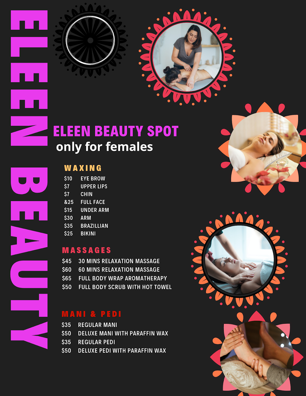 Eleen Beauty Spot | 20 Brownstone Crescent, Courtice, ON L1E 2Y1, Canada | Phone: (647) 561-4911