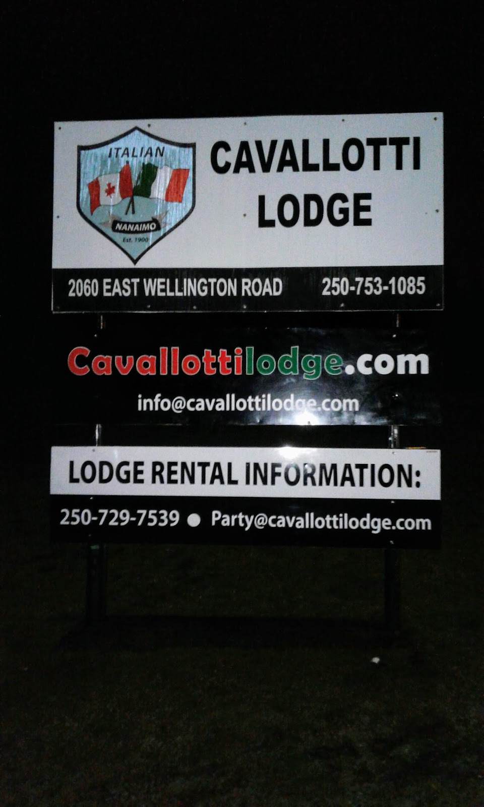 Cavallotti Hall | 2060 E Wellington Rd, Nanaimo, BC V9S 5V2, Canada | Phone: (250) 753-1085