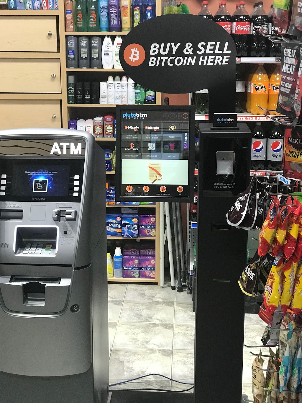 Pluto Bitcoin ATM | 26 Bathurst St, Toronto, ON M5V 3C6, Canada | Phone: (855) 758-8628