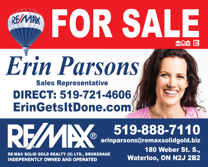 Erin Parsons Re/Max Solid Gold Realty (II) Ltd. | 180 Weber St S, Kitchener, ON N2H 4B3, Canada | Phone: (519) 888-7110