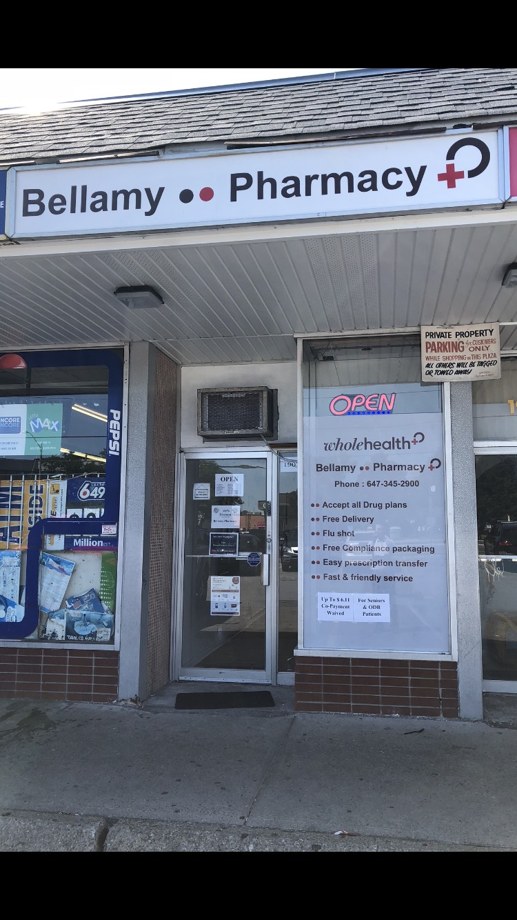 Bellamy Pharmacy | 1907 Ellesmere Rd, Scarborough, ON M1H 2W5, Canada | Phone: (647) 345-2900