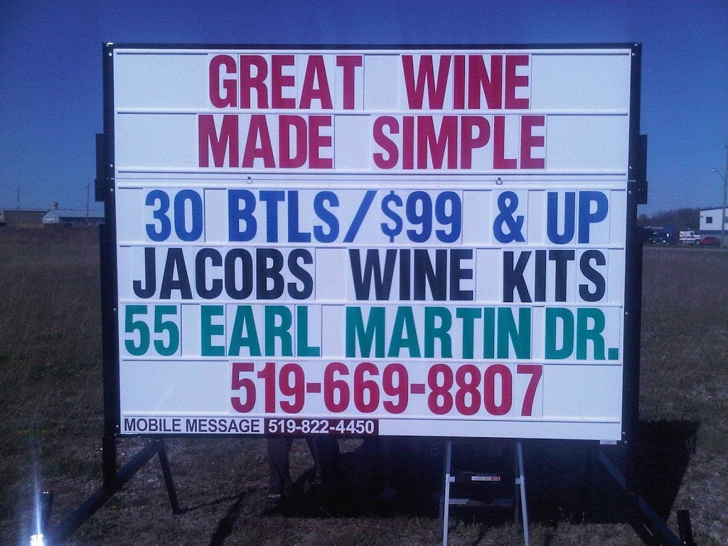 Jacobs Wine kits.com | 55 Earl Martin Dr, Elmira, ON N3B 3L4, Canada | Phone: (519) 669-8807