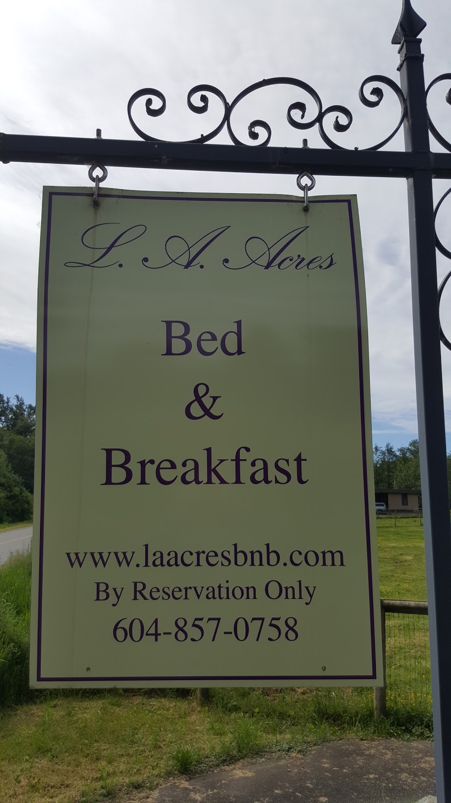 L.A. Acres Bed & Breakfast | 107 248 St, Aldergrove, BC V4W 2C2, Canada | Phone: (604) 857-0758