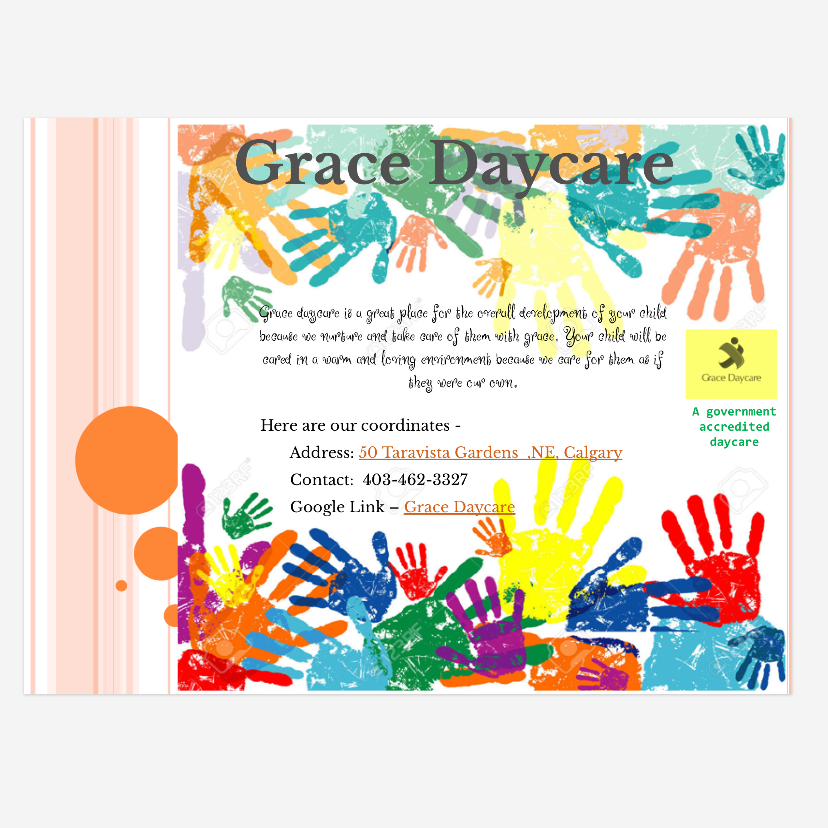 Grace Day Home (Approved ) | 50 Taravista Gardens NE, Calgary, AB T3J 4K9, Canada | Phone: (403) 462-3327