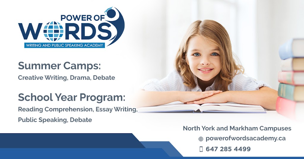 Power of Words Academy | 230 The Donway W, North York, ON M3B 2V8, Canada | Phone: (647) 285-4499