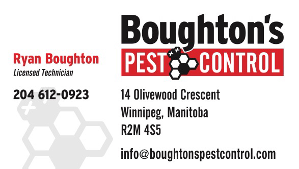 Boughtons Pest Control | 48 Rue Beaudry, La Salle, MB R0G 0A1, Canada | Phone: (204) 612-0923