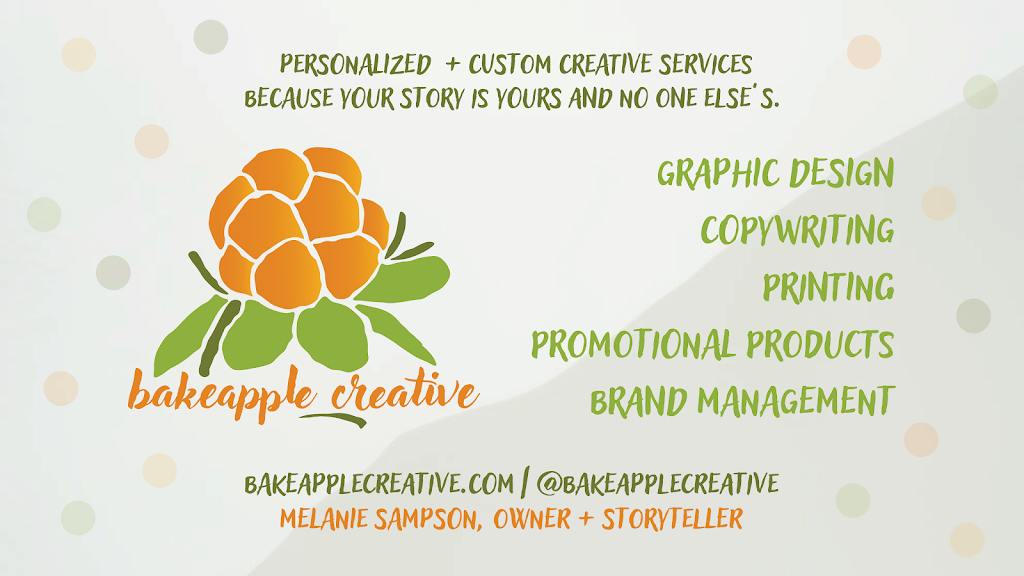 Bakeapple Creative | 1676 Hwy 1, Auburn, NS B0P 1R0, Canada | Phone: (902) 670-8301