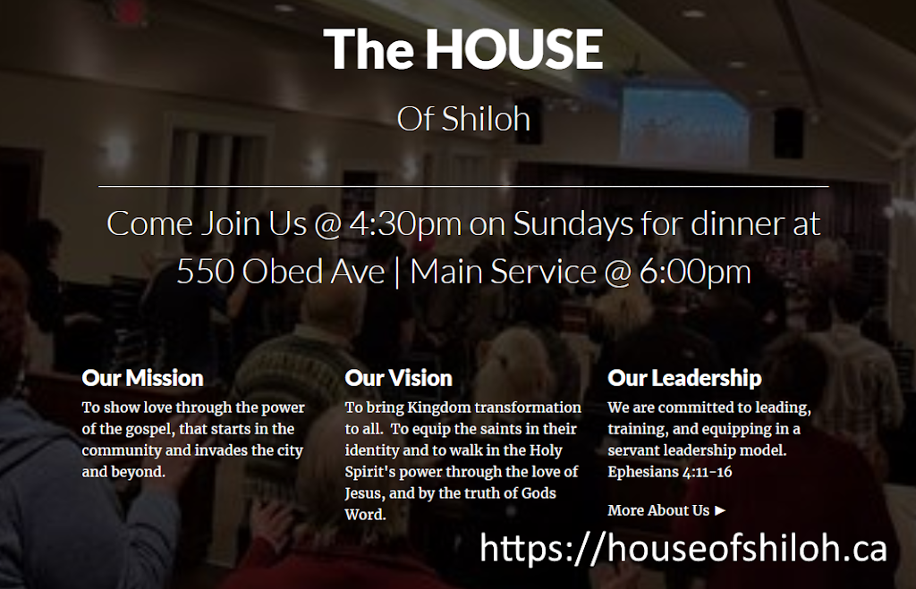 The HOUSE of Shiloh | 550 Obed Ave, Victoria, BC V9A 1K5, Canada | Phone: (250) 216-1475