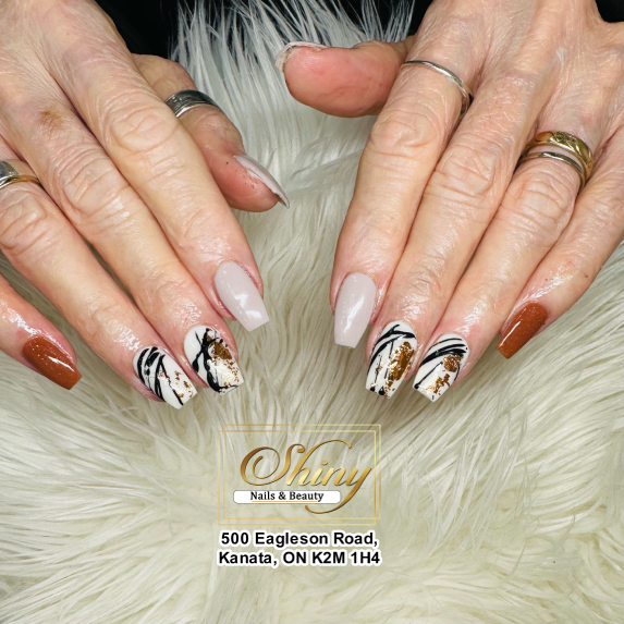 Shiny Nails & Beauty | 500 Eagleson Rd, Kanata, ON K2M 1H4, Canada | Phone: (613) 271-6416