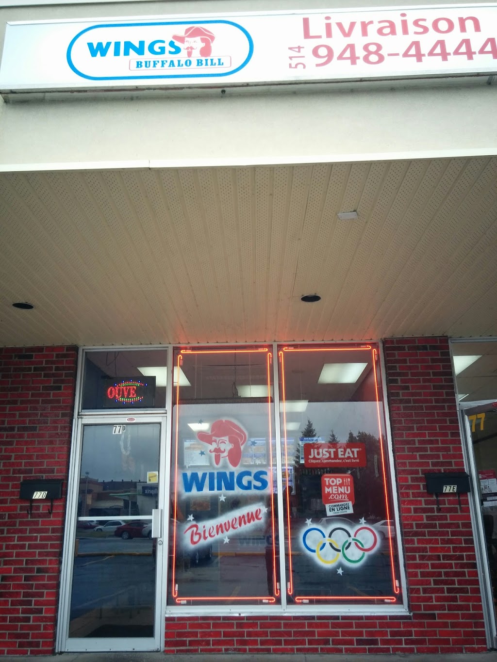 Buffalo Bill Wings | 77d Bd DAnjou, Châteauguay, QC J6J 2R1, Canada | Phone: (450) 844-1766