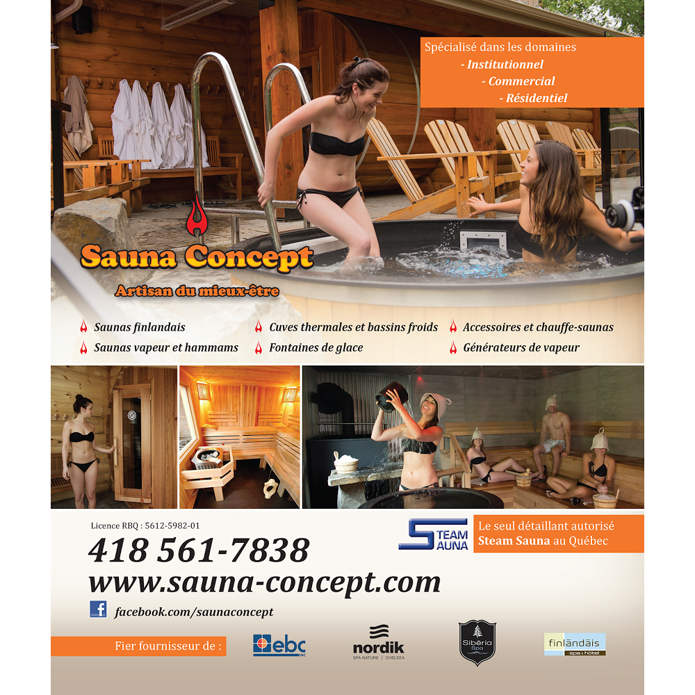 Sauna Concept | 7266 Boulevard Sainte-Anne #101, Château-Richer, QC G0A 1N0, Canada | Phone: (418) 824-5151