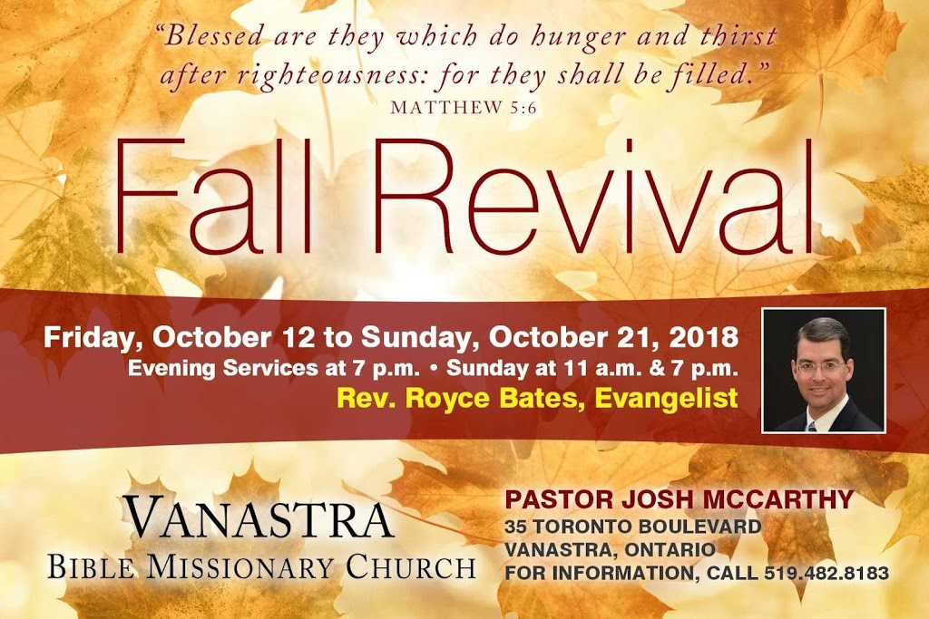 Bible Missionary Church | 35 Toronto Blvd, Clinton, ON N0M 1L0, Canada | Phone: (519) 482-8183