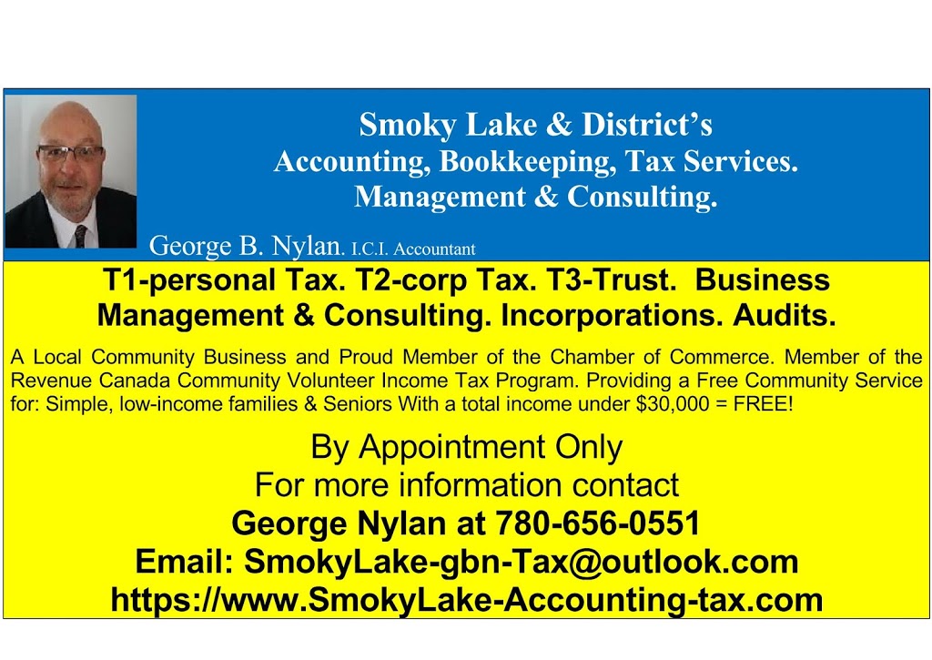 Smoky Lake Accounting, Bookkeeping, Tax | Serving all of Alberta, 4322 54 Ave, Smoky Lake, AB T0A 3C0, Canada | Phone: (780) 656-0551