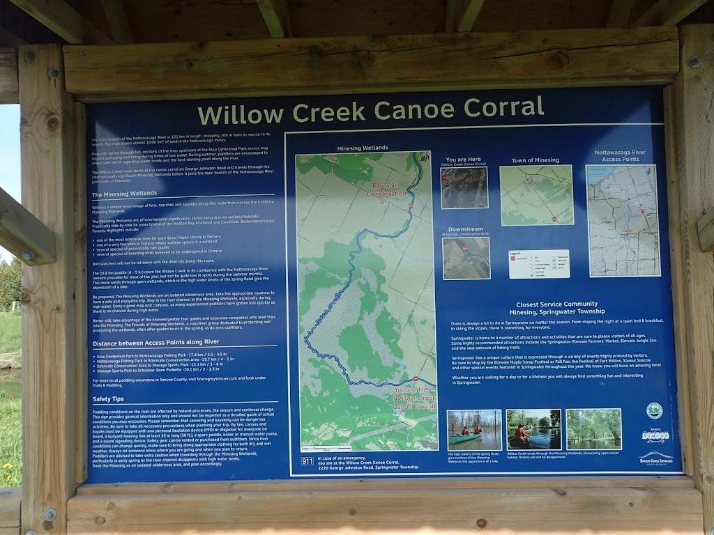 Willow Creek Canoe Launch | 3087, 2957 George Johnston Rd, Barrie, ON L4M 4S4, Canada | Phone: (705) 424-1479