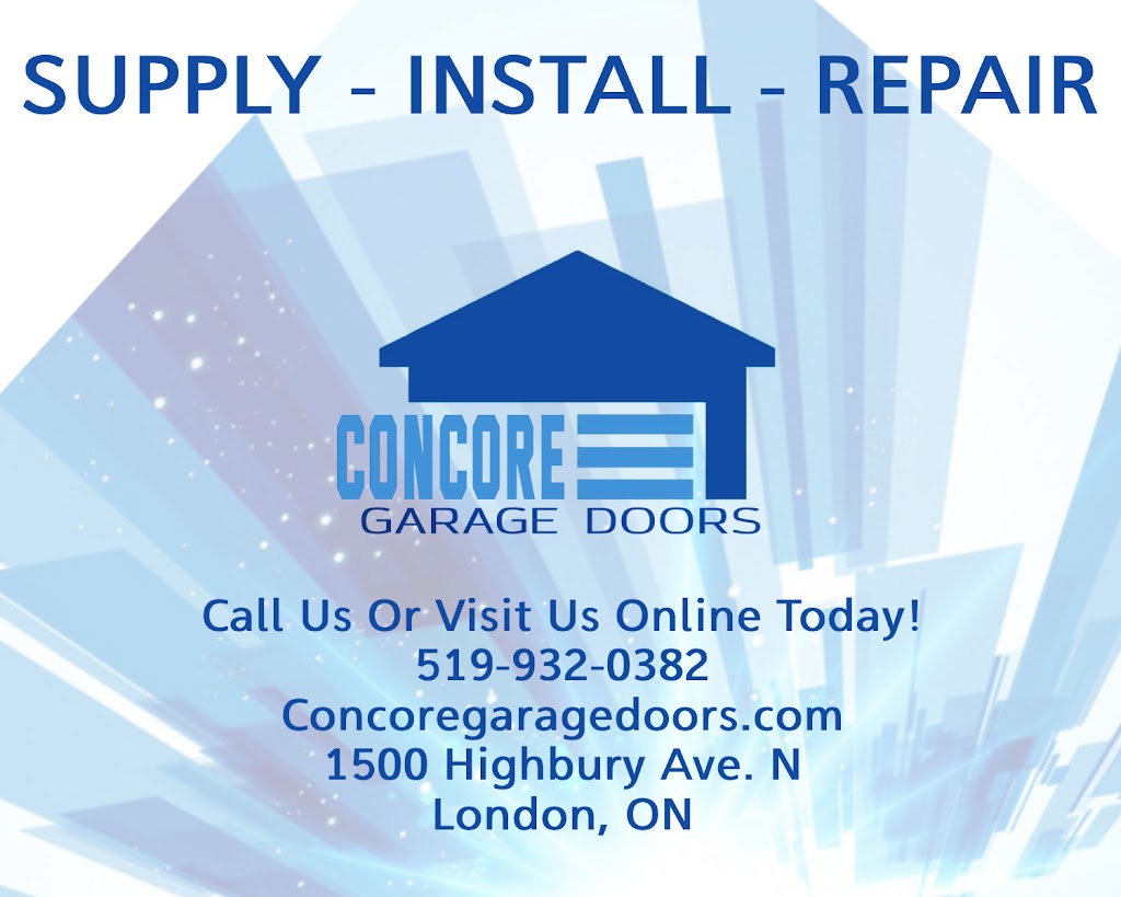 Concore Garage Doors | 1500 Highbury Ave N, London, ON N5Y 5N7, Canada | Phone: (519) 932-0382