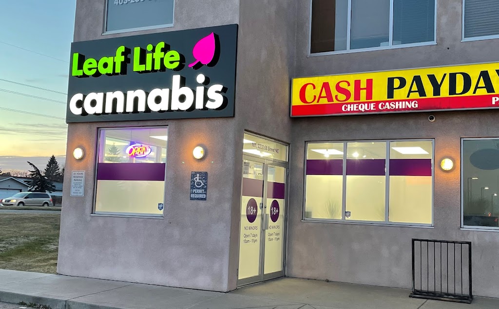 Leaf Life Cannabis - Monterey | 101-2230 68 St NE, Calgary, AB T1Y 0A2, Canada | Phone: (587) 352-5324