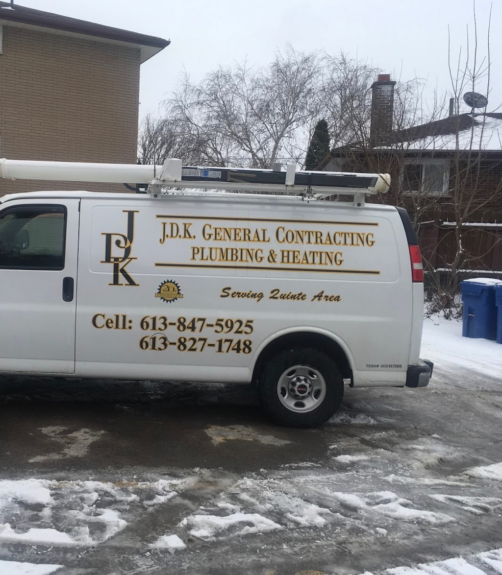 JDK Plumbing & Heating | 138 Harbard Rd, Carrying Place, ON K0K 1L0, Canada | Phone: (613) 847-5925