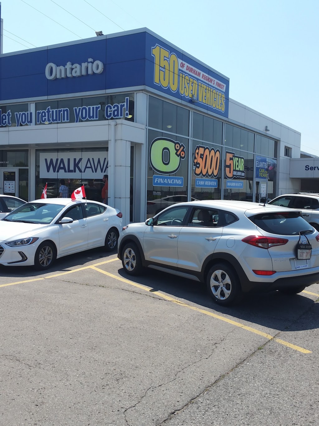 Ontario Hyundai | 1505 Dundas St E, Whitby, ON L1N 2K6, Canada | Phone: (905) 668-5100