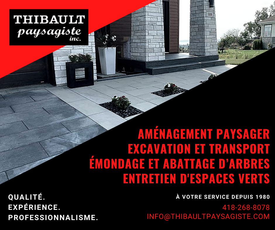 Paysagiste Thibault Inc | 217 Bd Bona Dussault, Saint-Marc-des-Carrières, QC G0A 4B0, Canada | Phone: (418) 268-8078