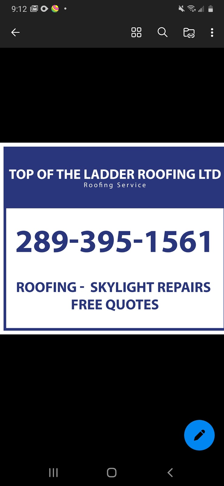 Top of the ladder roofing ltd | 28 Pleasant Ave, River Drive Park, ON L9N 1A1, Canada | Phone: (289) 395-1561