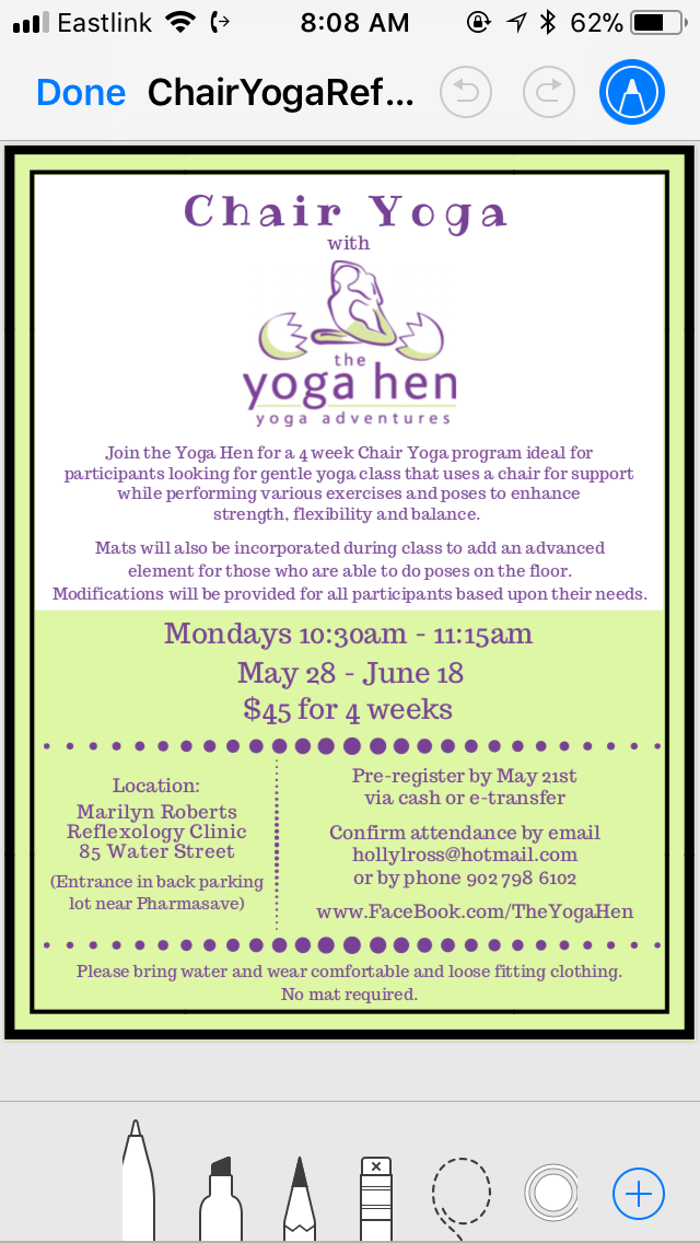 The Yoga Hen Yoga Adventures | 26 Dudley Park Ln, Falmouth, NS B0P 1L0, Canada | Phone: (902) 798-6102