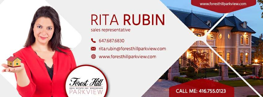 Rita Rubin / Forest Hill Real Estate Parkview | 1121 OConnor Dr, East York, ON M4B 2T5, Canada | Phone: (647) 687-6830
