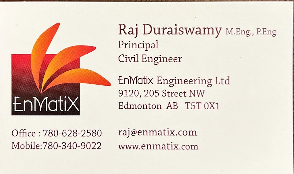 ​EnMatiX Engineering Ltd | 9120 205 St NW, Edmonton, AB T5T 0X1, Canada | Phone: (780) 628-2580