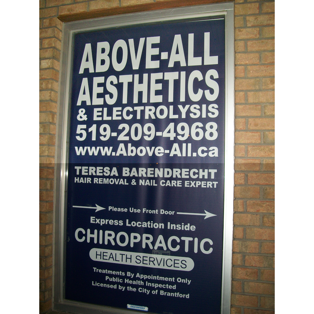 ABOVE-ALL AESTHETICS & ELECTROLYSIS | Brantford, ON N3R 5K5, Canada | Phone: (519) 209-4968