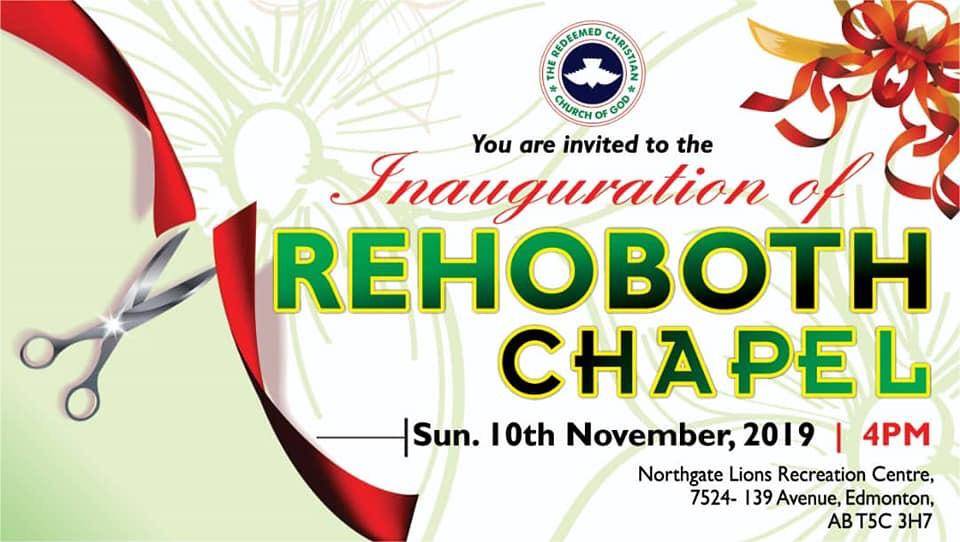 RCCG Rehoboth Chapel | 7524 139 Ave NW, Edmonton, AB T5C 3H7, Canada | Phone: (780) 977-1975