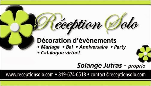 Reception Solo | Sur rendez-vous seulement, 691 Rue du Prince-Rupert, Sherbrooke, QC J1G 5B3, Canada | Phone: (819) 674-6518