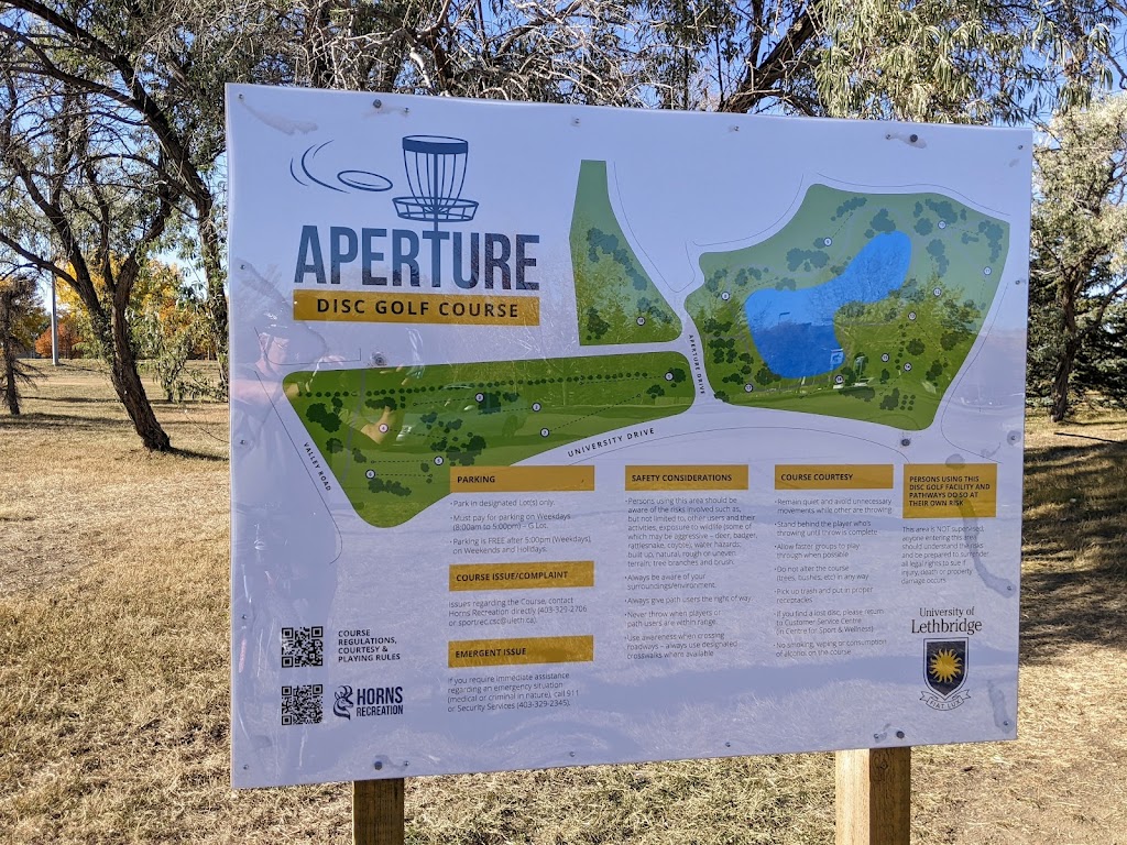 Aperture Disc Golf Course | Aperture Dr W, Lethbridge, AB T1K 6T5, Canada | Phone: (403) 329-2706