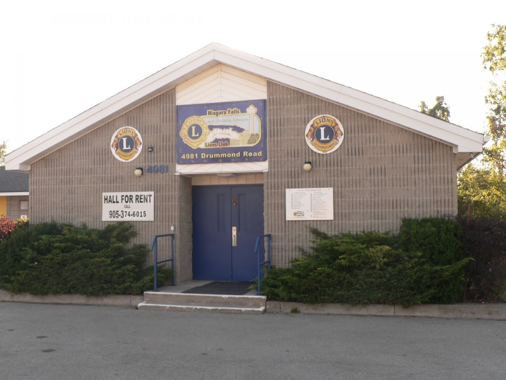 Niagara Falls Lions Club Hall | 4981 Drummond Rd, Niagara Falls, ON L2E 6E2, Canada | Phone: (905) 374-2653