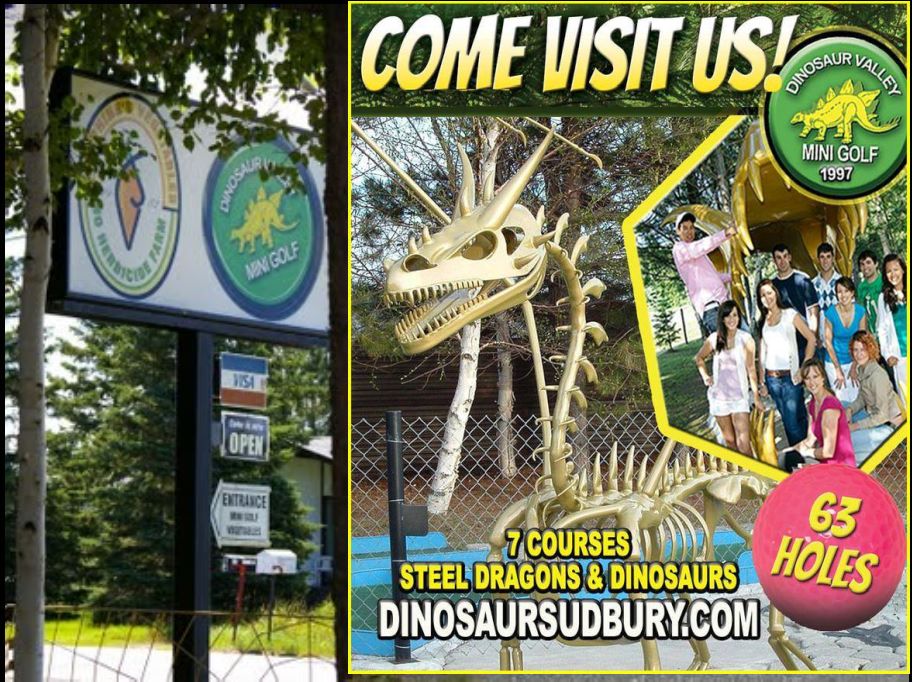 Josephines vegetables & Dinosaur Valley Mini Golf | on, Valleyview Road, 3316 St Laurent St, Chelmsford, ON P0M 1L0, Canada | Phone: (705) 897-6302