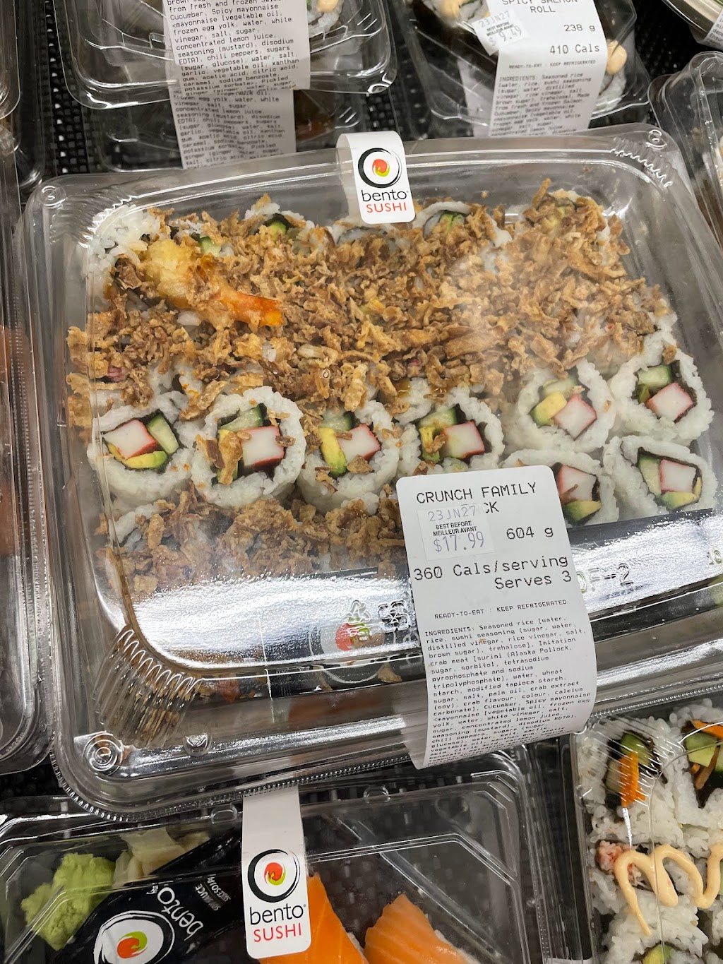 Bento Sushi inside Sharpes Food Market | 85 Front St N, Campbellford, ON K0L 1L0, Canada | Phone: (705) 653-2326