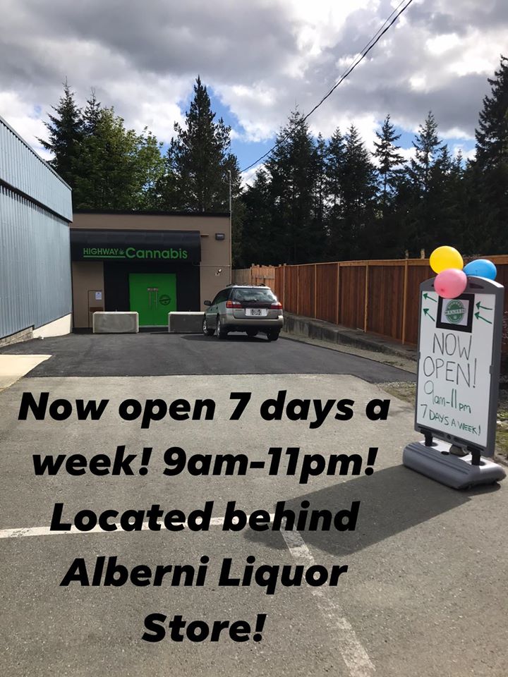 Highway Cannabis Company | 2970 Alberni Hwy, Port Alberni, BC V9Y 8R3, Canada | Phone: (250) 736-2278