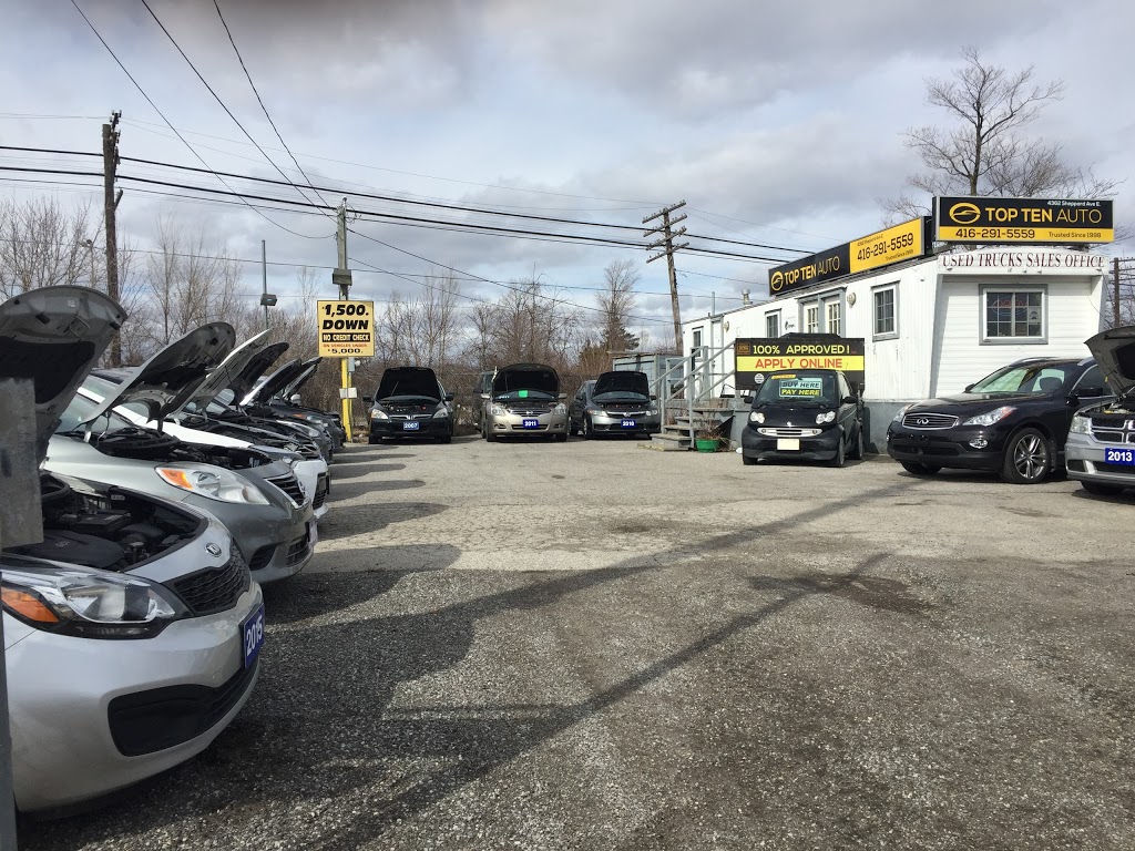 Top Ten Auto | 4362 Sheppard Ave E, Scarborough, ON M1S 1T8, Canada | Phone: (416) 291-5559