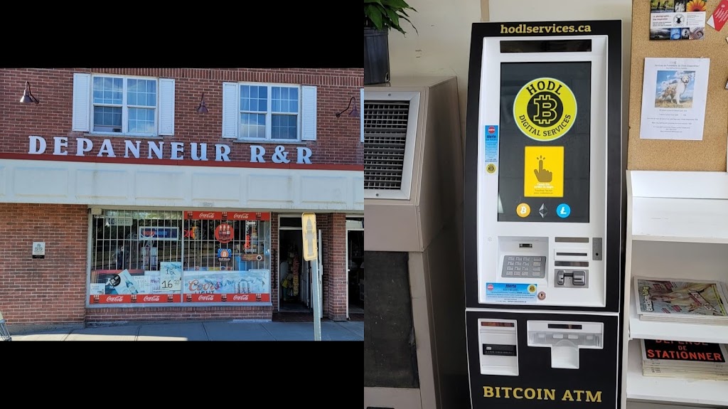 HODL Bitcoin ATM - Depanneur R & R | 61 Ave Donegani, Pointe-Claire, QC H9R 2V8, Canada | Phone: (514) 667-2066