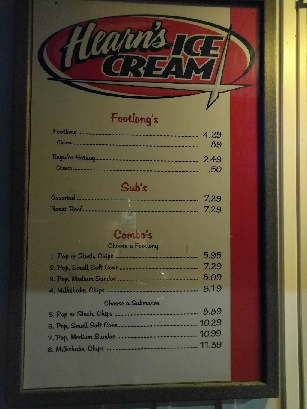 Hearns Ice Cream | 327 Queen St E, St. Marys, ON N0M 2V0, Canada | Phone: (519) 284-2096