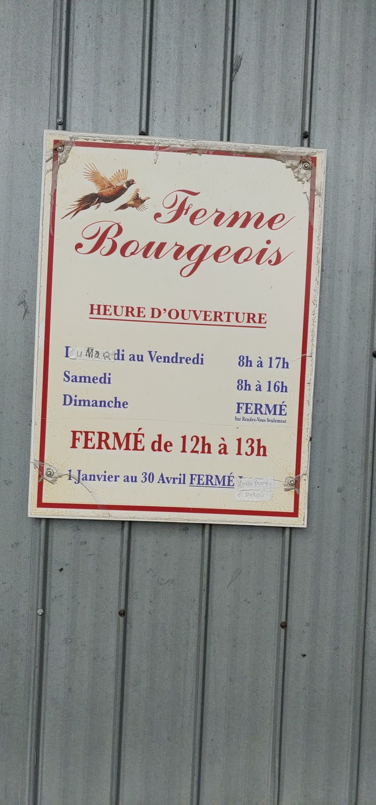 Ferme Bourgeois - Élevage naturel | 7161 Rte Sir Wilfrid Laurier, Mirabel, QC J7N 1P2, Canada | Phone: (450) 258-2117