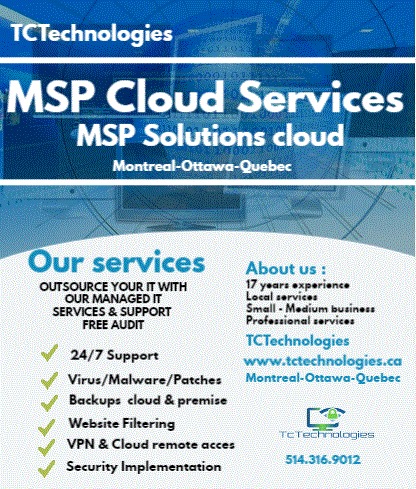 TcTechnologies | 11 Rue Marcil, Saint-Constant, QC J5A 1R9, Canada | Phone: (514) 316-9012