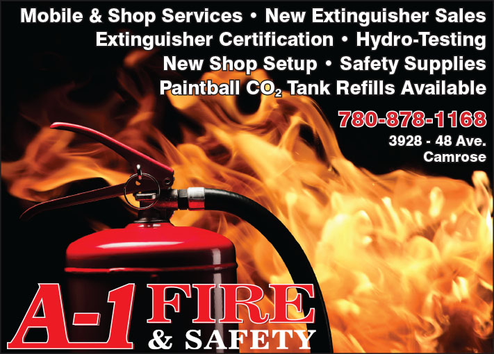 A-1 Fire & Safety | 3928 48 Ave, Camrose, AB T4V 0H4, Canada | Phone: (780) 878-1168