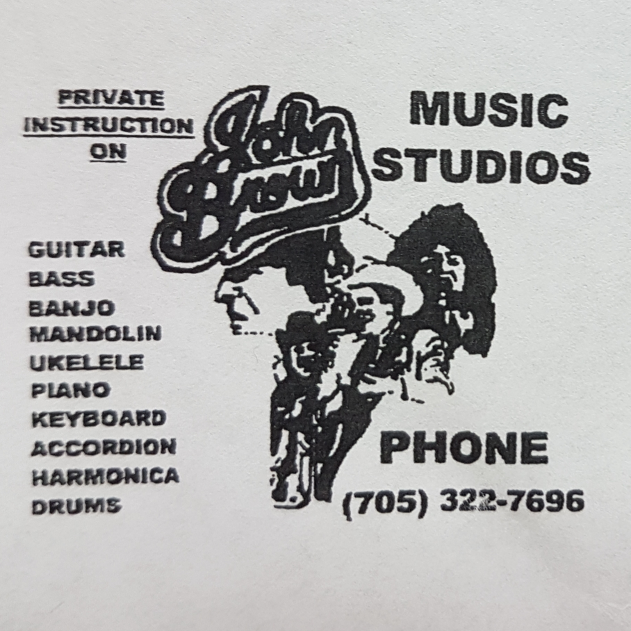 John Brown Music Studios | 9 Bertram Dr, Elmvale, ON L0L 1P0, Canada | Phone: (705) 322-7696